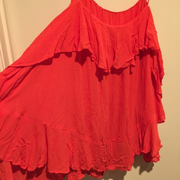 SOLD 🌈 Free People Boho Ruffle Top - Picture 7 of 8